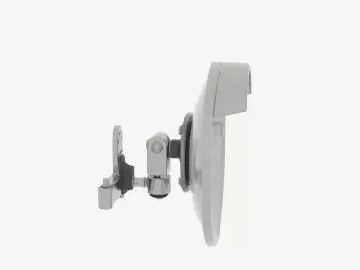 Detailed 3D of Bank Security Convex Mirror Adjustable Bracket 3D model