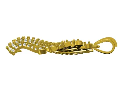 Antique Gorgeous Diamond Pendant 3D print model