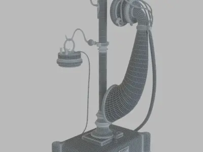 Antique phone 3D model