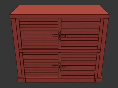 Antique dresser 3D model