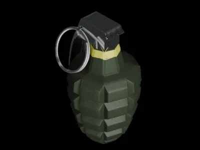 Grenade Low-poly 3D model