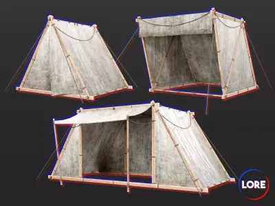 Medieval Collection Knightly Tents 3D Model Pack purchase