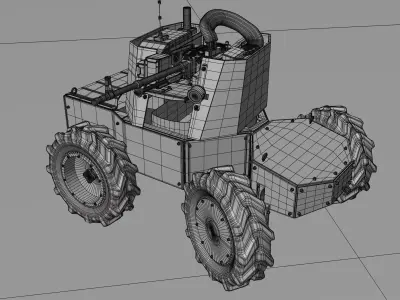 Ground Combat Drone UGV Liut 3D model