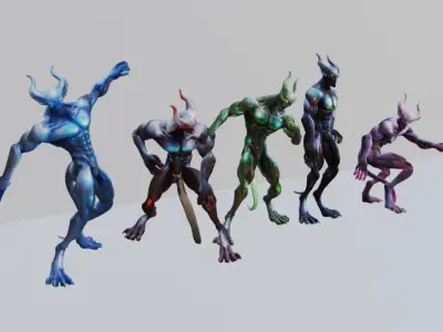 Energy Demon 3D Model Pack 3D model