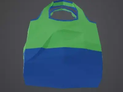 Low Poly Stylized Sports Duffel Backpack Low-poly 3D model
