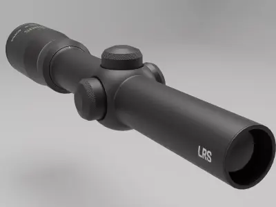 TAC 30 Riflescope 3D Model ---Low Poly --- Low-poly 3D model