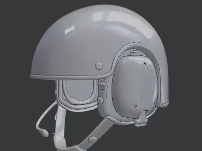 Combat Vehicle Crewman Helmet 3D Printable  3D print model