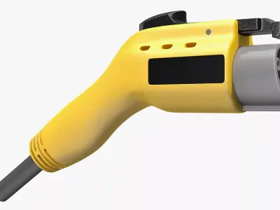 EV Charger Plug Socket 3D model