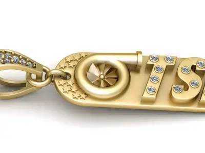 Luxury 14K Gold 3D print model