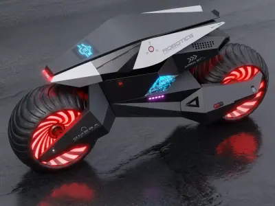 Motorcycle Robot 3D model order