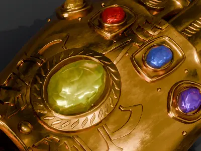 Infinity Gauntlet Cinematic 3D Fan Model  Blender   3D model