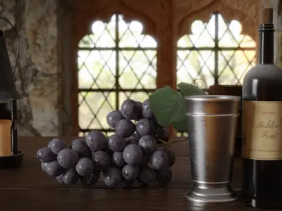 Medieval Tavern 3d Scene 3D model