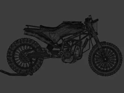 Husqvarna Svartpilen Low-poly 3D model