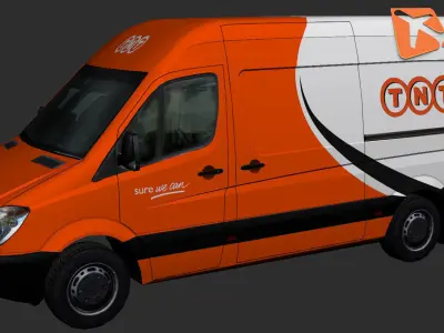 Mercedes-Benz Sprinter TNT Low-poly 3D model