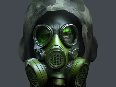 Helmet 3d model military combat Military Low-poly Low-poly 3D model 24
