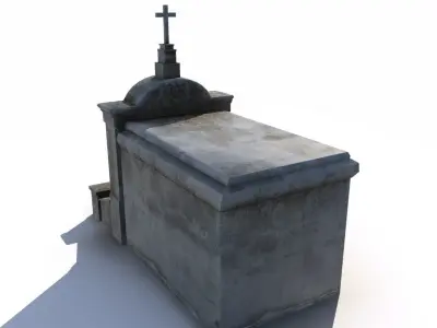 Mausoleum - tomb 3 Low-poly 3D model