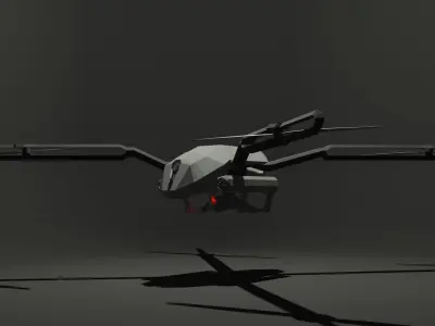 Huntress drone Free 3D model