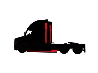 Semi Truck 3D model buy