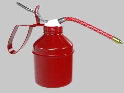 Small oil can 2A Low-poly 3D model