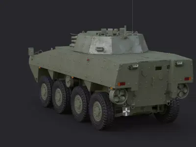 Patria AMV  KTO Rosomak 3D model