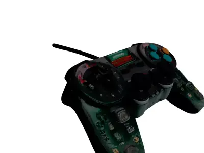 SciFi Translucent Wired Game Controller 3D model