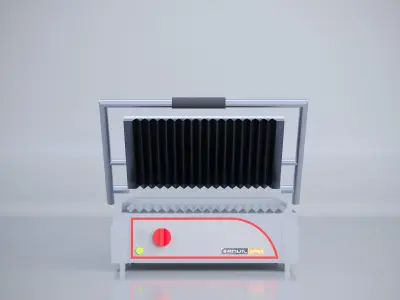 INDUSTRIAL SINGLE TOASTER Low-poly 3D model
