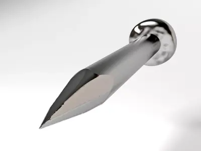 metal nail  3D model