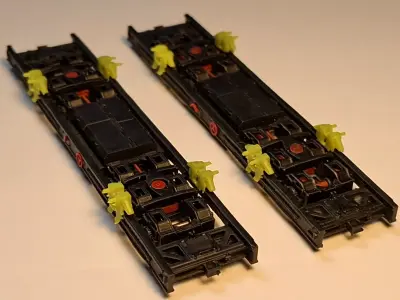 Train Carriage Transporter Tw7 1-87 H0e750mm resin 3D print model