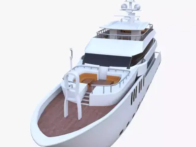 Luxury Yacht 3D Model Pack Realistic Boats Collection PBR Ready
