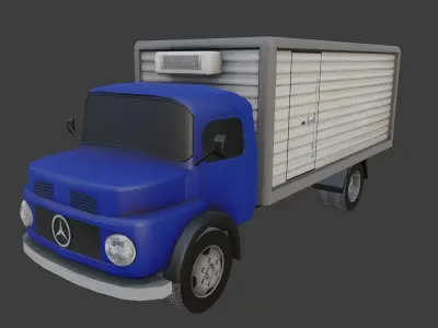 Mercedes Benz Kurzhauber Low-poly 3D model