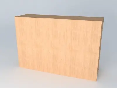 Indiana red pine shelf 3D model
