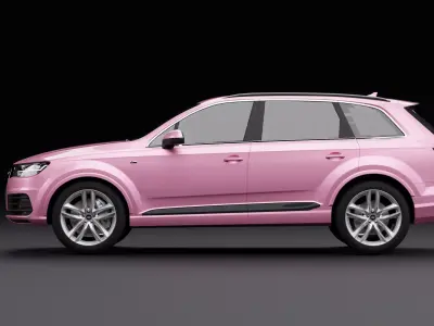 Audi Q7 Tfsi e Pink 3D model