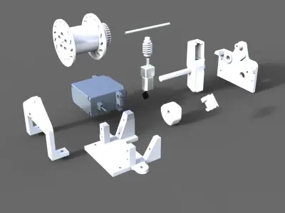 Anchor winch with free fall function Typ A  3D print model