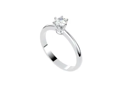 Collection solitaire rings 3D Model Pack