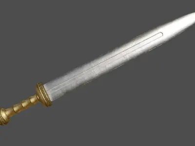 Gladius sword Low-poly 3D model