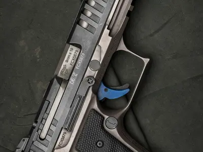 Walther PPQ Low-poly 3D model