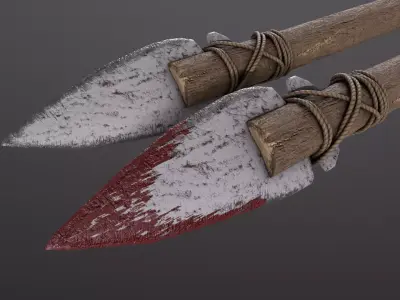 Rock Spear Low-poly 3D model
