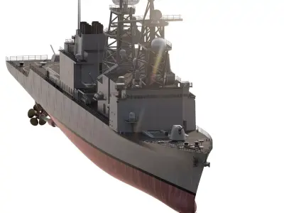 US NAVY SPRUANCE CLASS DESTROYER 3D model