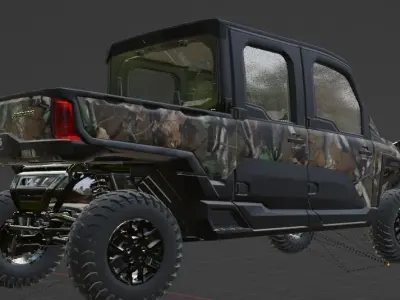 RANGER CREW XD 1500 NorthStar Edition Ultimate Pursuit Camo Low-poly 3D model