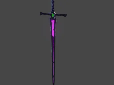 dark sword Free 3D model