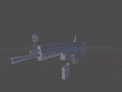 SCAR H NOTEXTURE Free 3D model