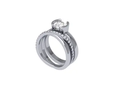 Wedding Ring  3D print model 232