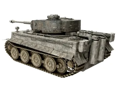 military tank Low-poly 3D model from CGTrader - Low-poly