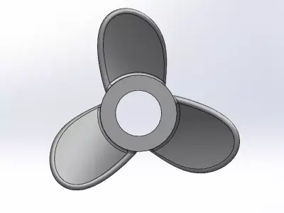 3D Printable Boat Propeller 3D print model