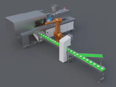 production line 3D model get