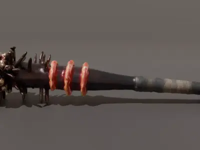 DVL3DStudio Molar Bat Low Poly Dark Horror Game Ready Low-poly 3D model