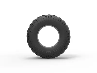 Low pressure tire 9 Scale 1 to 25 3D print model