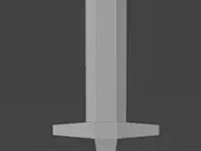 Easy Sword Free low-poly 3D model