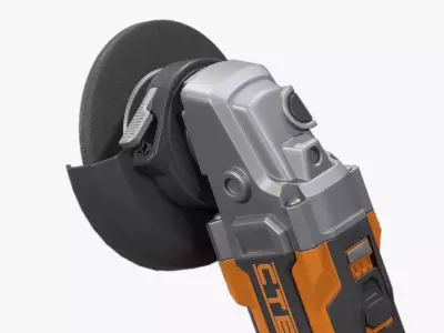 Angle Grinder Low-poly 3D model purchase