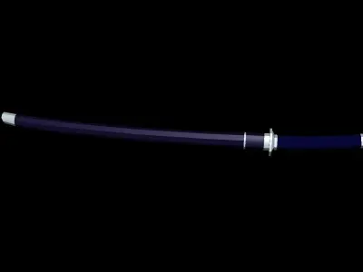 sword samurai Free 3D model